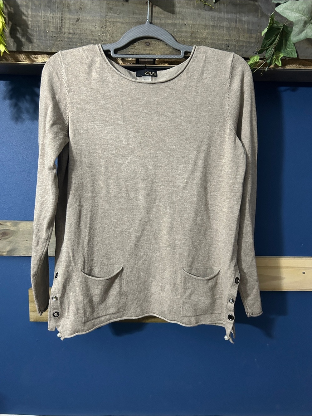 Renuar Sweater with side embellishments Size XS